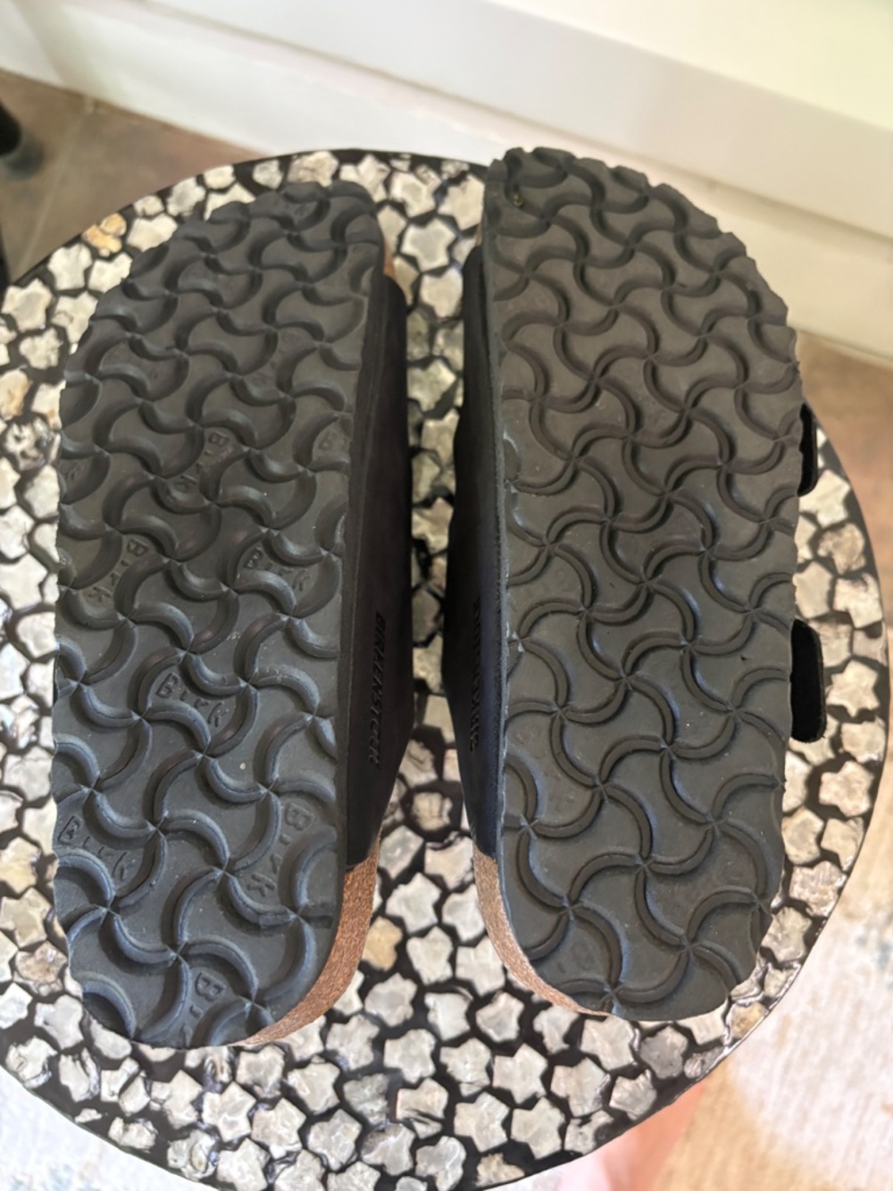 Birkenstock Arizona Big Buckle Sandals Nubuck Black Size 37 Women - Picture 4 of 7